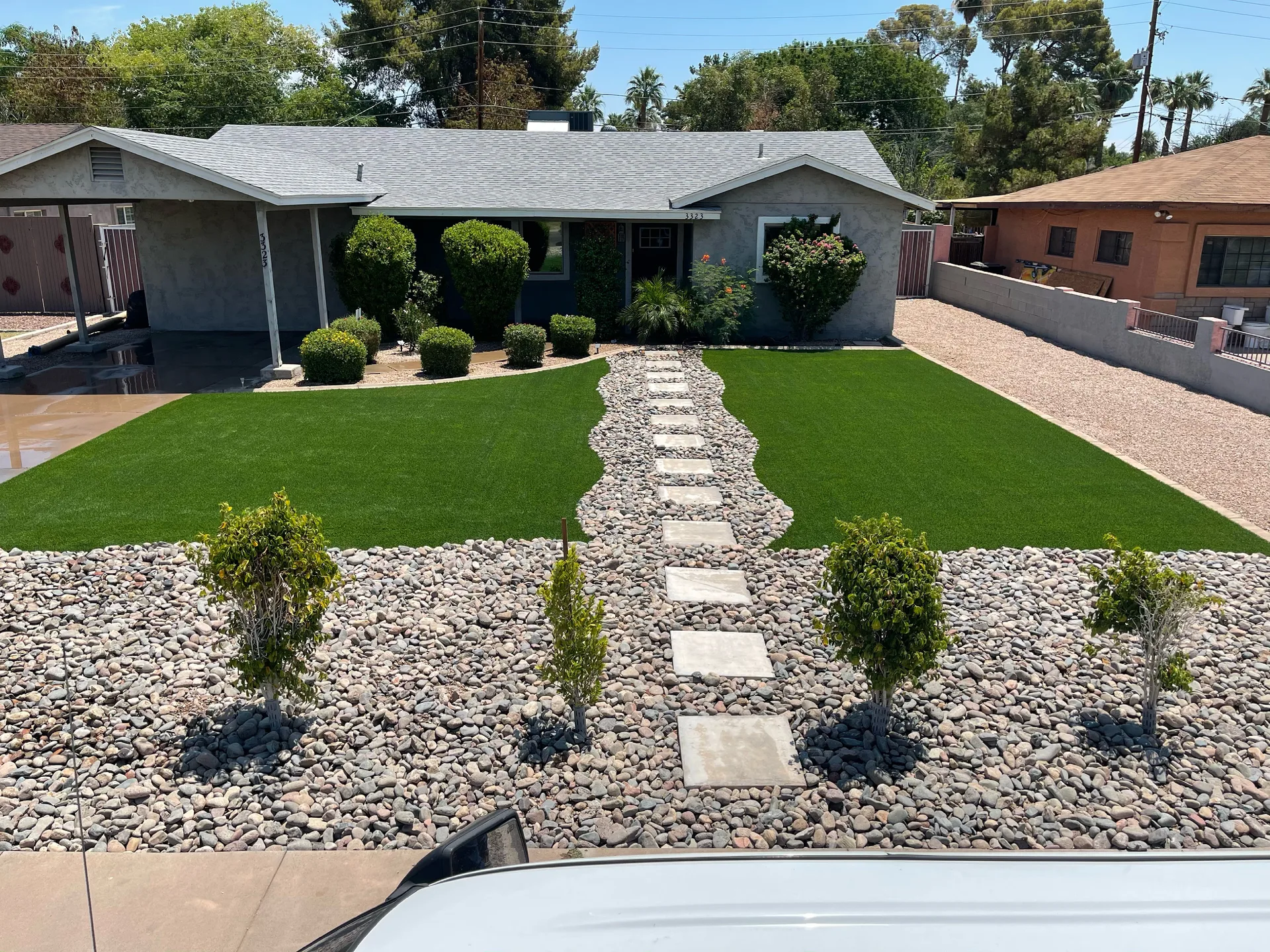 Landscape Rock & Plants